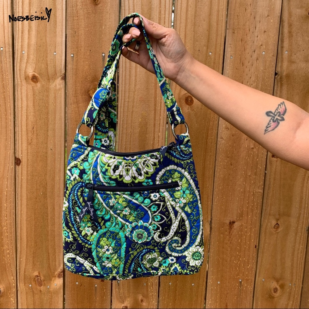 Vera Bradley Rhythm & Blues Icon Crossbody Bag - Picture 1 of 9